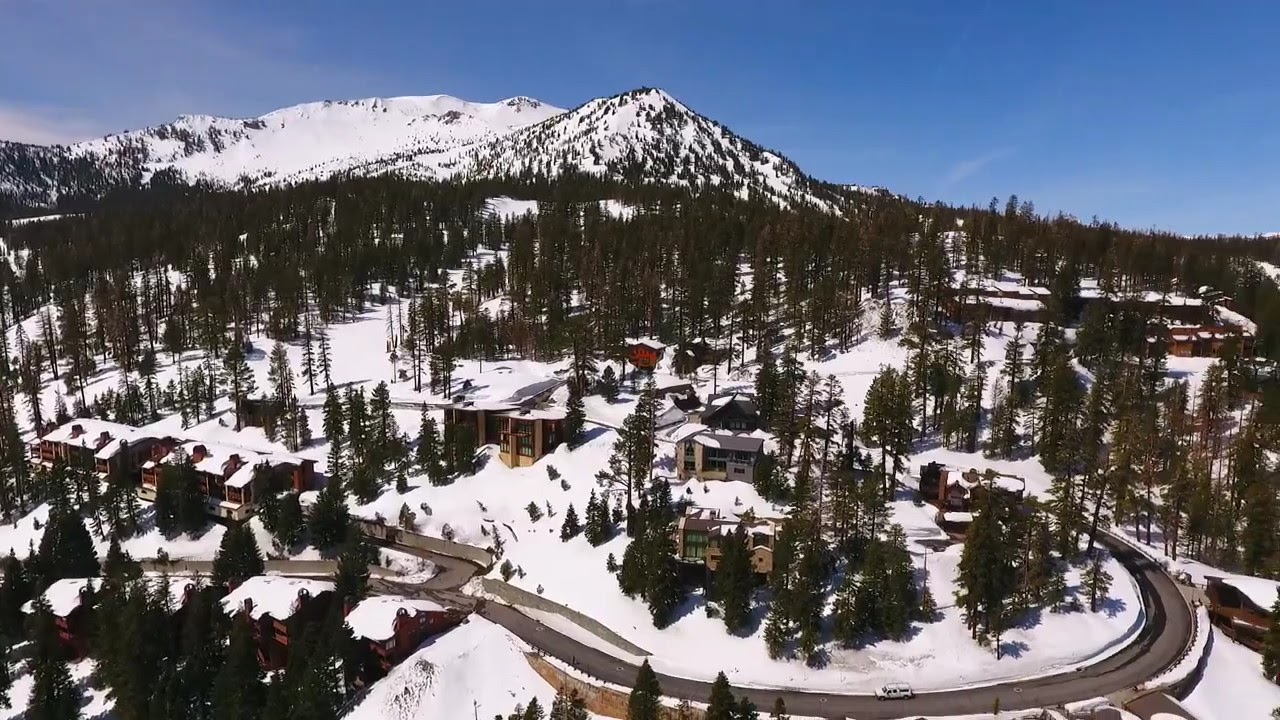 Aerial View of Mammoth Mountain/Eagle Lodge and Ski-In-Ski-Out Condos in Mammoth Lakes for sale