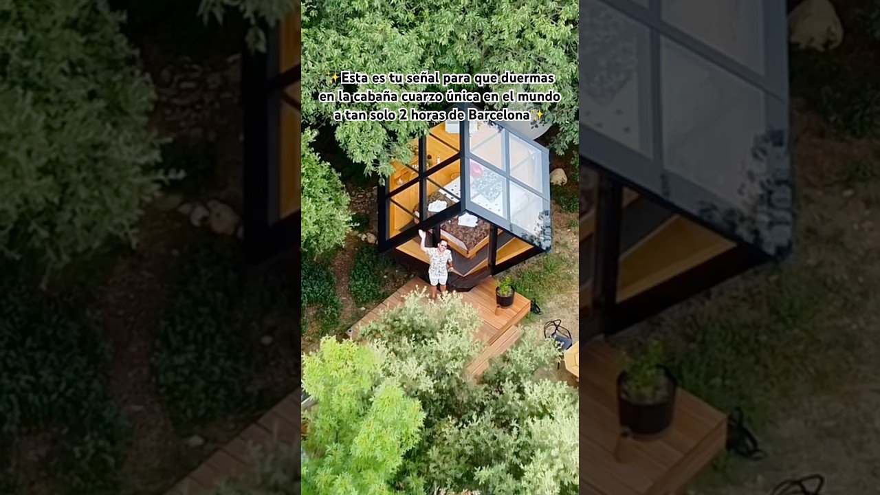 ✨CABAÑA ÚNICA EN EL MUNDO A 2 HORAS DE BARCELONA✨