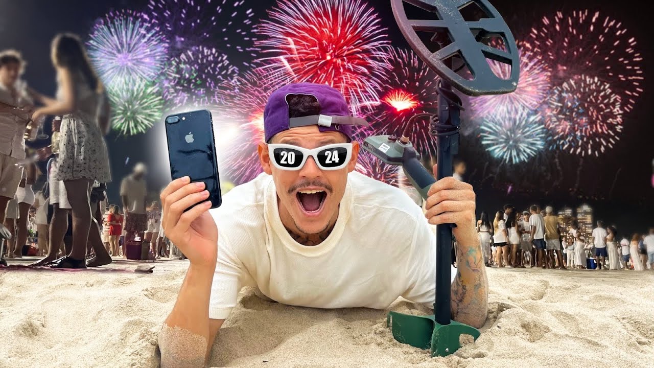 Achei um IPHONE na PRAIA no REVEILLON
