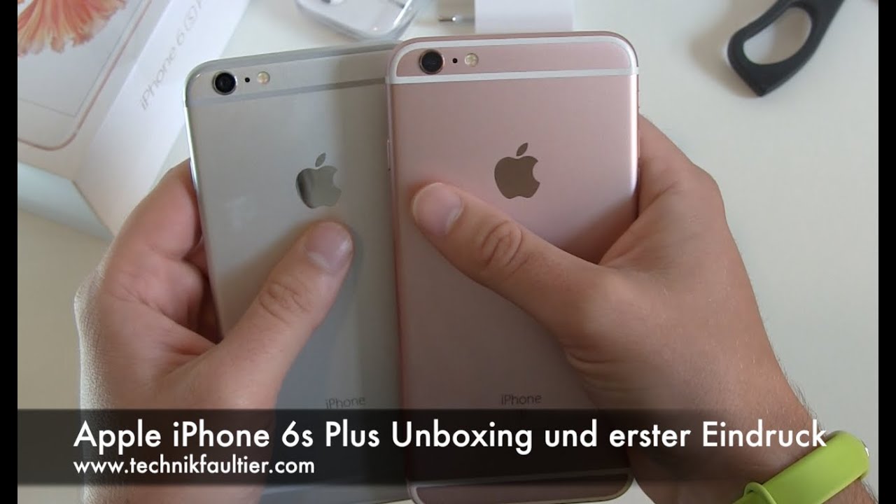 Apple iPhone 6s Plus Rosa Unboxing und erster Eindruck