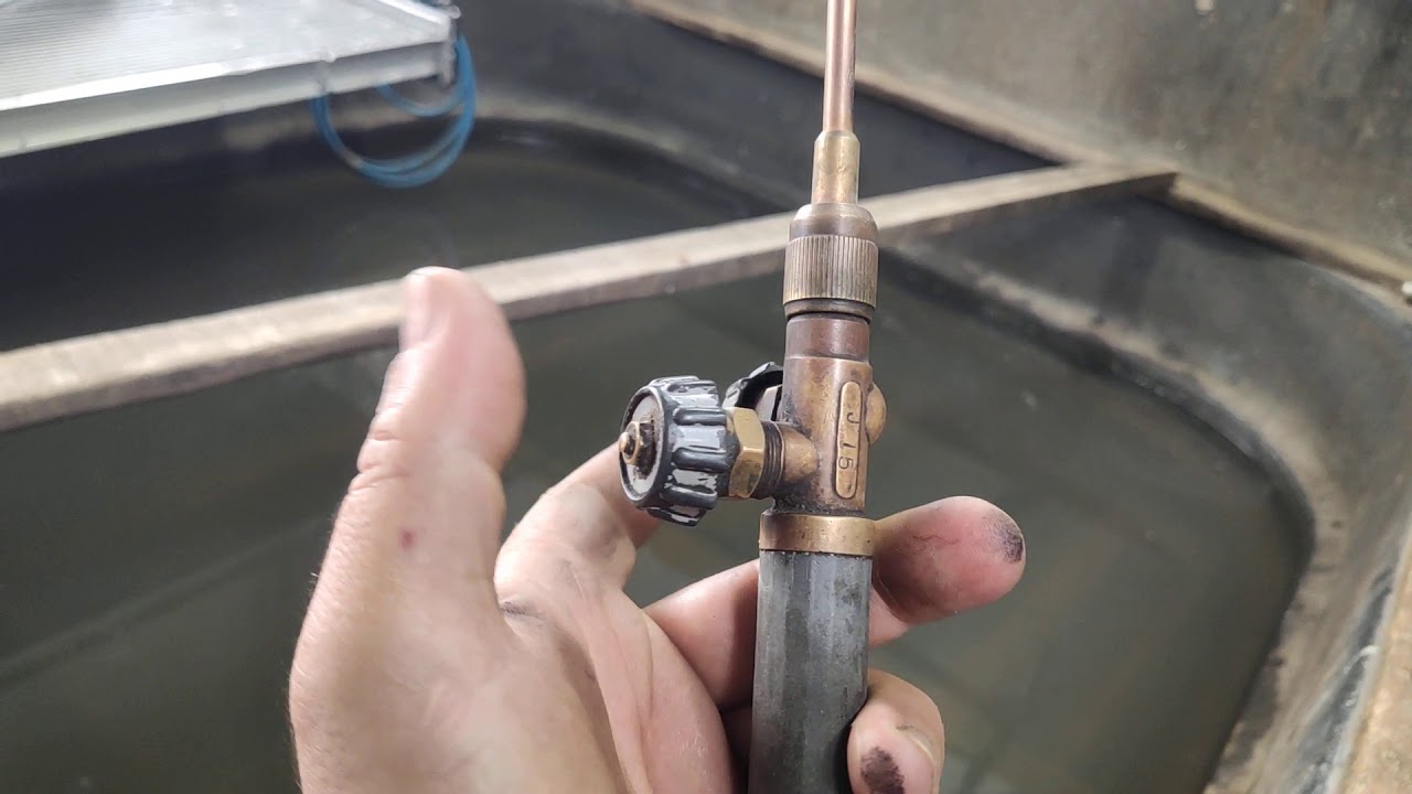 curso solda Aluminio, intercooler , Radiador usando maçarico a GLP ( VÍDEO 1 )