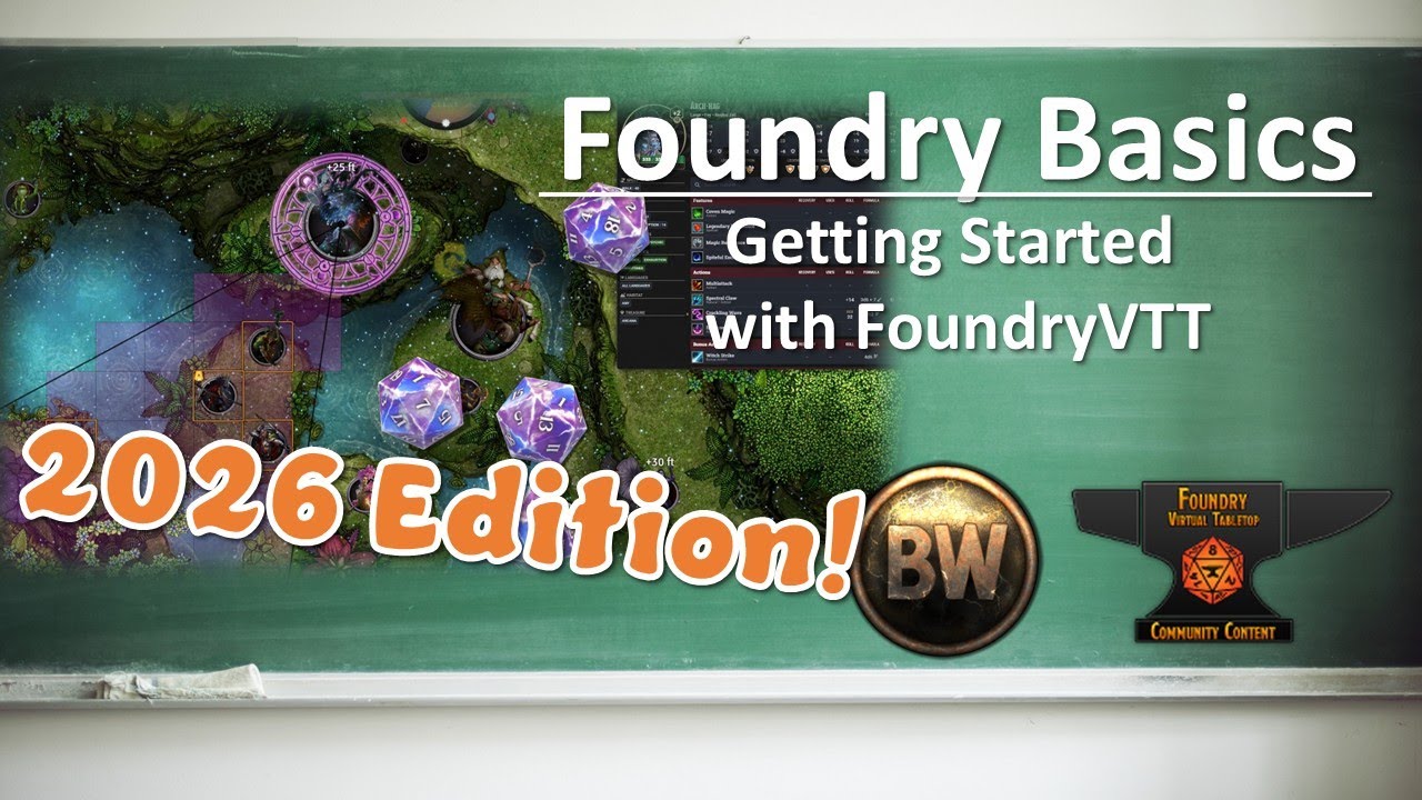 #FoundryVTT Basics - Getting Started With Foundry in 2026!