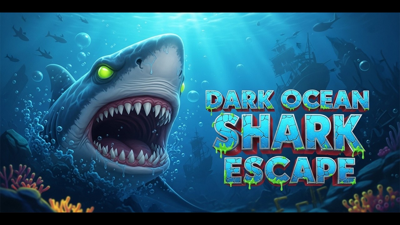 G4K Dark Ocean Shark Escape Game| Games4King Walkthrough