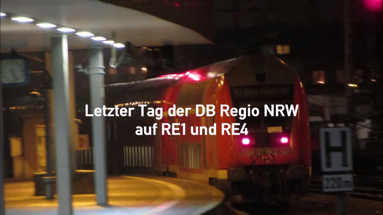 Letzter Tag der DB Regio NRW auf RE1 und RE4