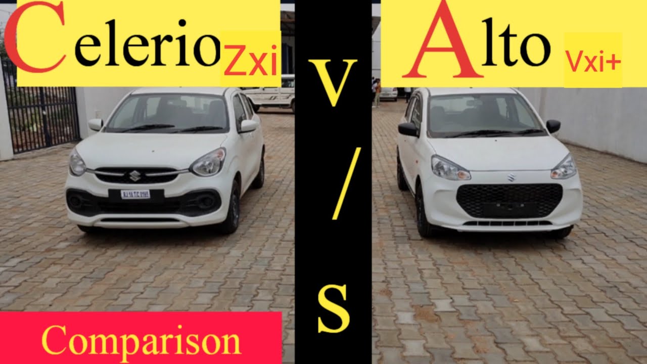 Celerio Zxi v/s Alto k10 Vxi plus Detailed Comparison @सलाहCAR sunil
