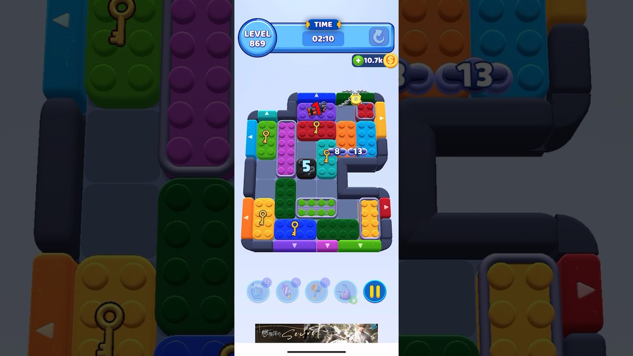 Color Block Jam Level 869 solution #games #colorblockjam #gaming #colorblockjamgame