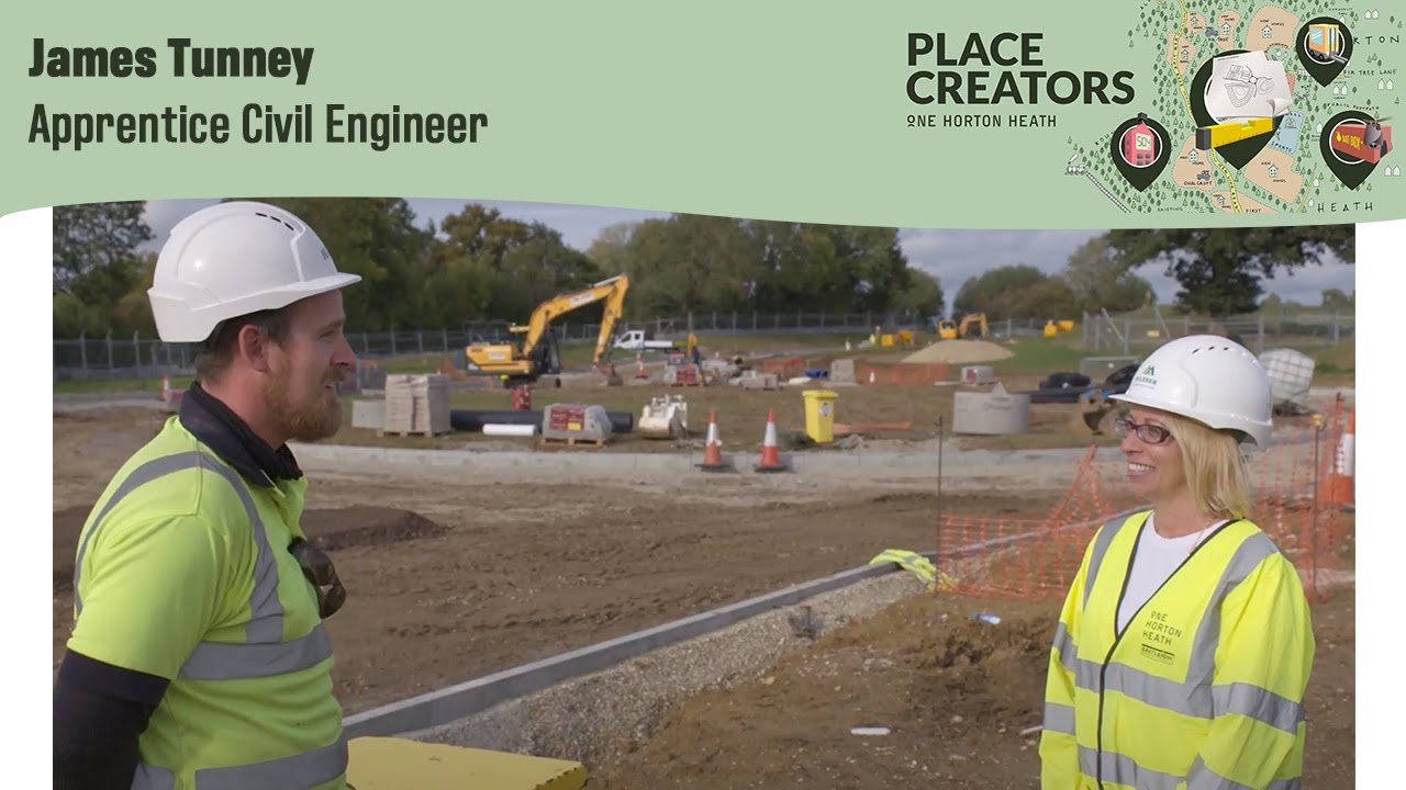 Meet Apprentice Civil Engineer James Tunney - Place Creators at One Horton Heath