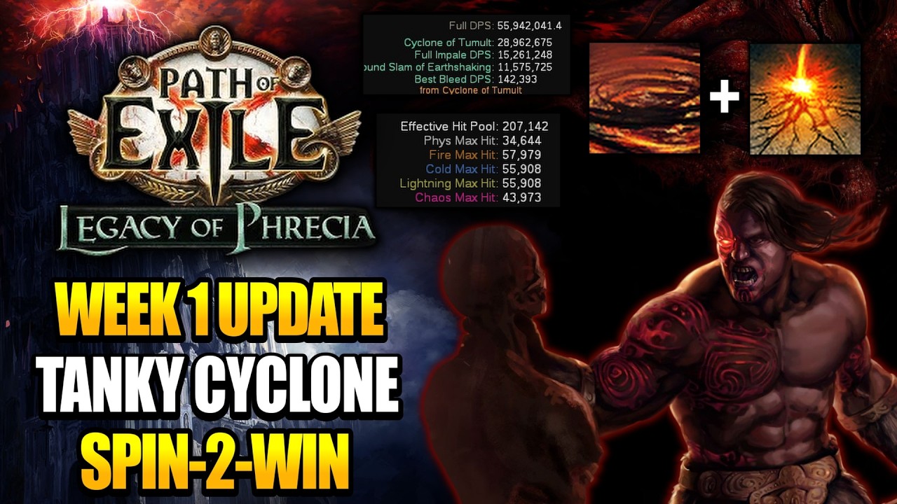 [Phrecia] Giga Tanky Cyclone Week 1 Update - Ancestral Commander Build Guide - Path of Exile