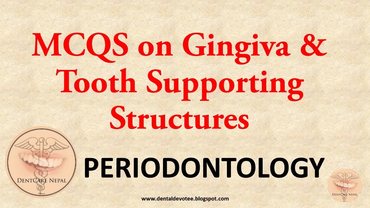 MCQs in Periodontology - Gingiva and Tooth Supporting Structures