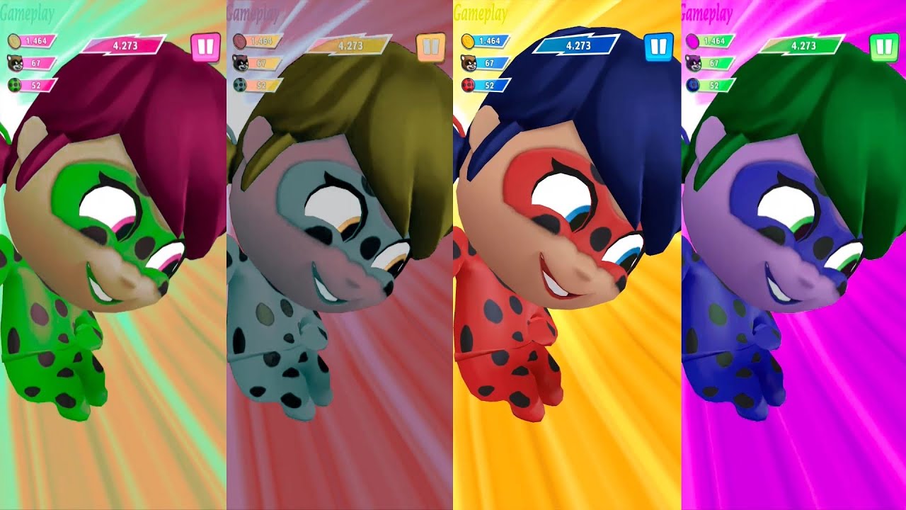 Colors Reaction Talking Tom Hero Dash New Update 2025  Miraculous Ladybug New Character Unlocked