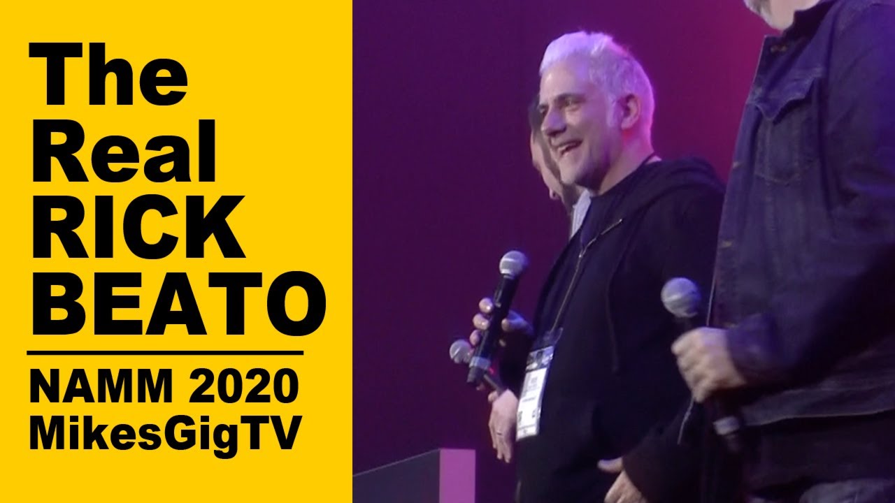 The Real Rick Beato with Rhett Shull and Dave Onorato at NAMM 2020 | MikesGigTV