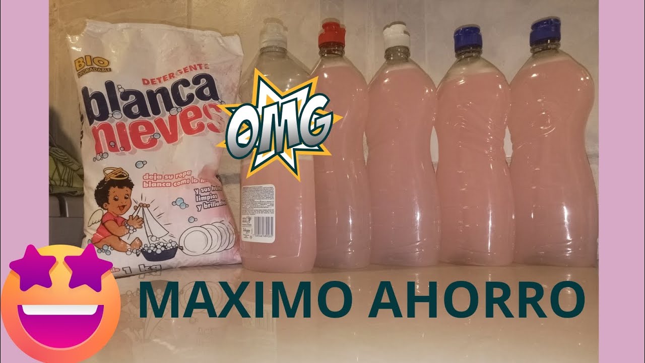 Multiplica tu jabón Blanca Nieves para trastes rendidor y con un máximo ahorro 😊👍