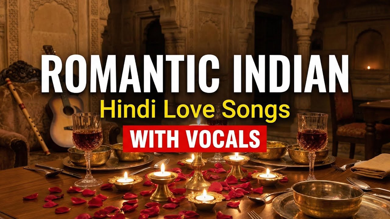 Romantic Indian Restaurant Music | 12 Hours Hindi Love Songs with Vocals