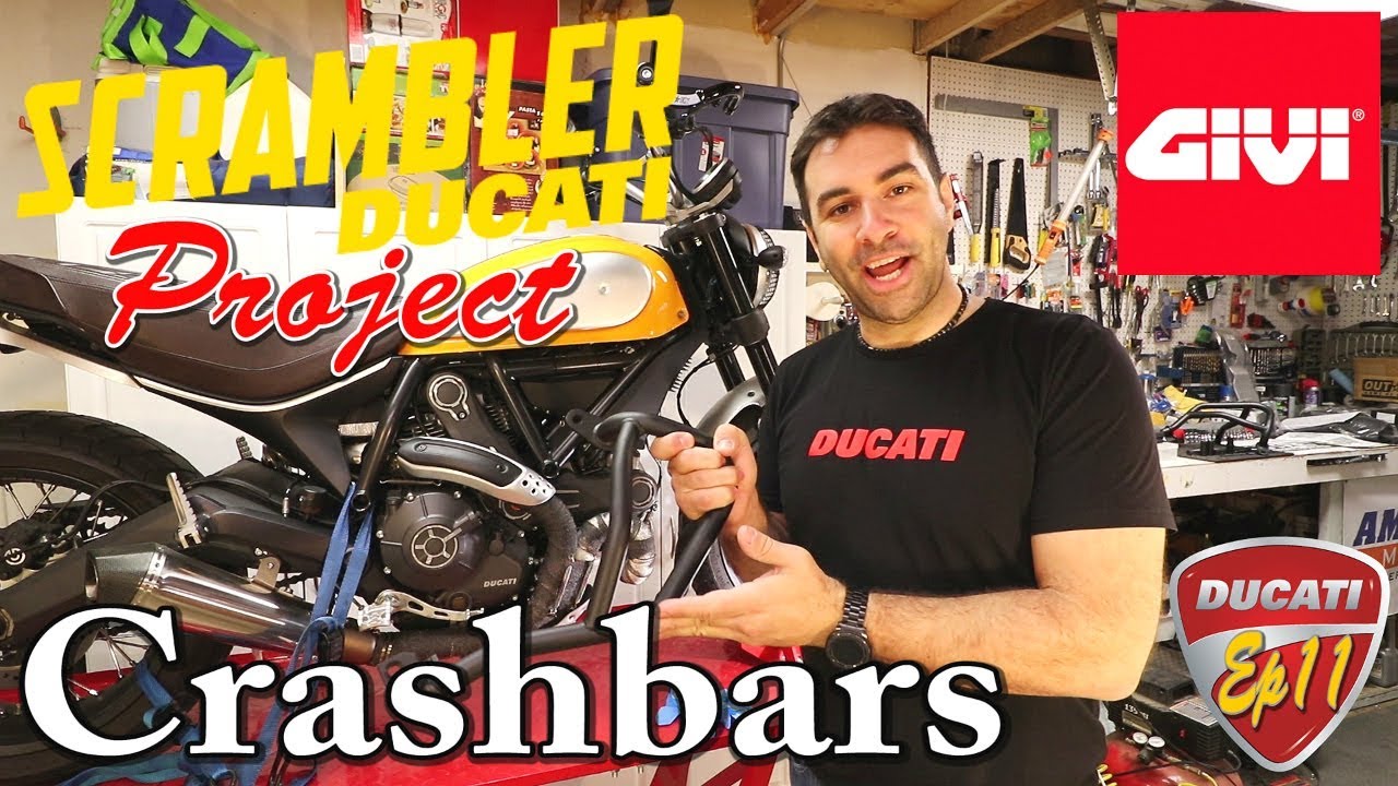 Givi crash bars - Ducati Scrambler Project Ep 11
