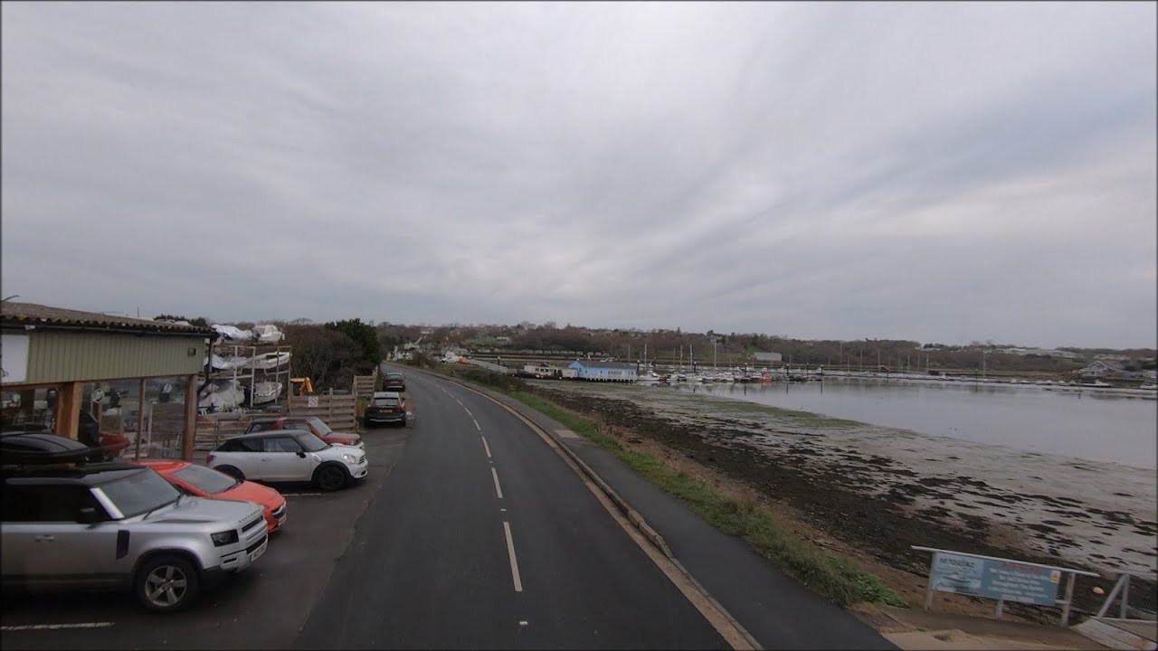 Southern Vectis Bus Cam - Route 8 - Sandown Airport To Ryde Via Bembridge & St Helens | kittikoko