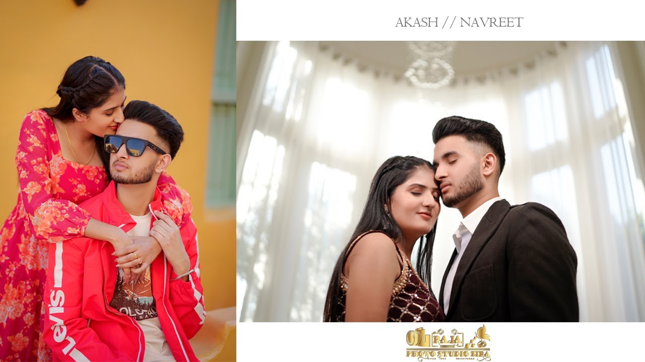 AKASH // NAVREET || PRE WEDDING 2023-24 || RAJA PHOTO STUDIO ZIRA || 9814470566