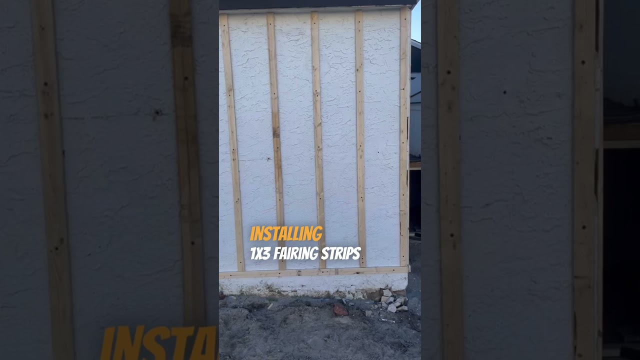 How to Install Vinyl Siding on a Concrete Wall. #shorts #work #construction #constructiontips #reno