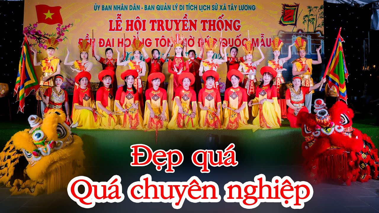 Dòng máu lạc Hồng / ca sĩ Phuong Anh & Đội trống  nữ thôn nghĩa - Tây Lương