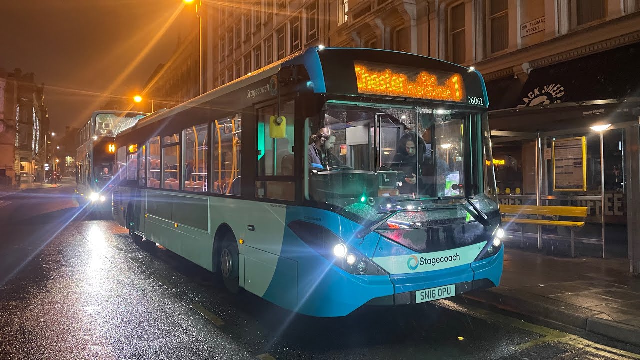 Stagecoach Chester ADL Enviro 200 MMC 26062 SN16 OPU on the 1-Chester via wallesey Tunnel