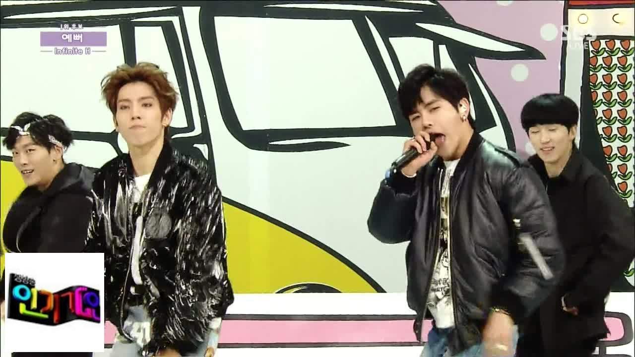 [Infinite H] Довольно @ Популярная Inkigayo 150208