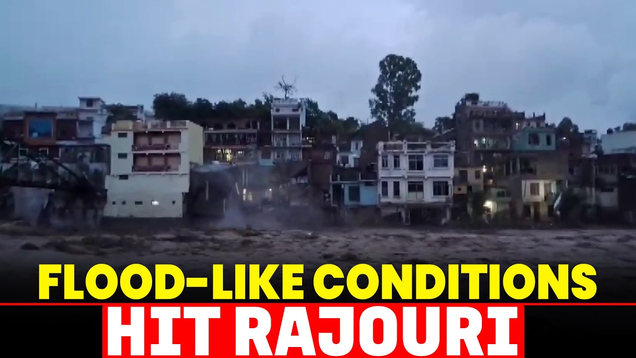 WATCH LIVE: Heavy rainfall triggers flood-like situation in Jammu and Kashmir's Rajouri