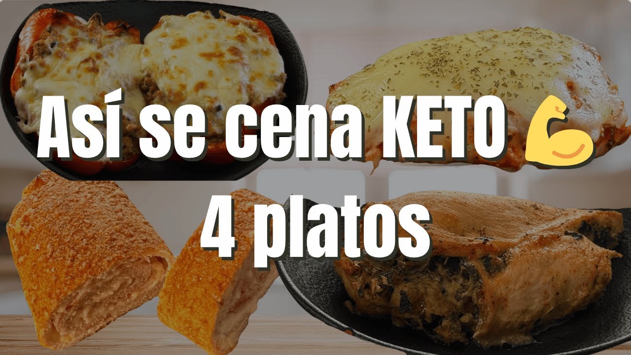 Así se cena KETO 💪  4 platos potentes y fáciles para terminar el día