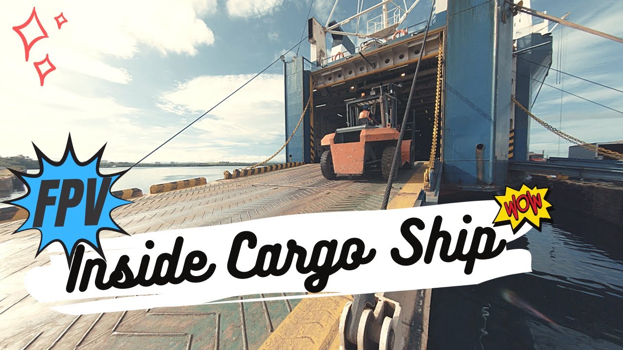 Explorando Buque de Carga por dentro con el FPV Drone 🚢  / One Take / ship Ro-Ro