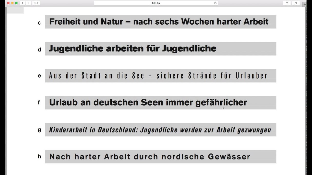 TELC B2 - Írásbeli vizsga bemutatása