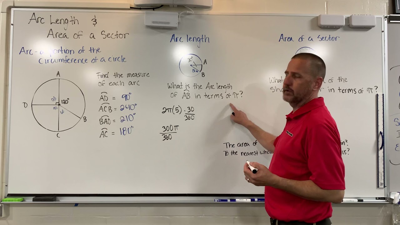 Arc Length and Area of a Sector