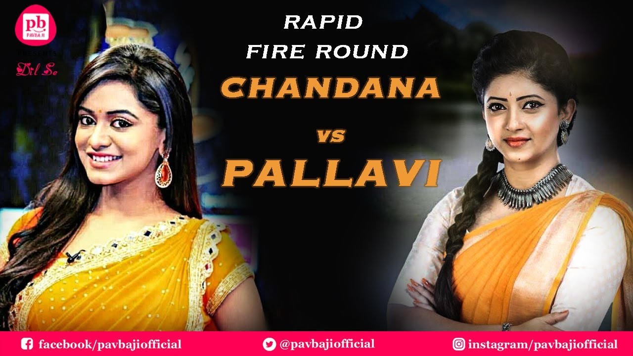 Rapid Fire Round Serial Actress Chandana vs Pallavi || Pavbaji Official