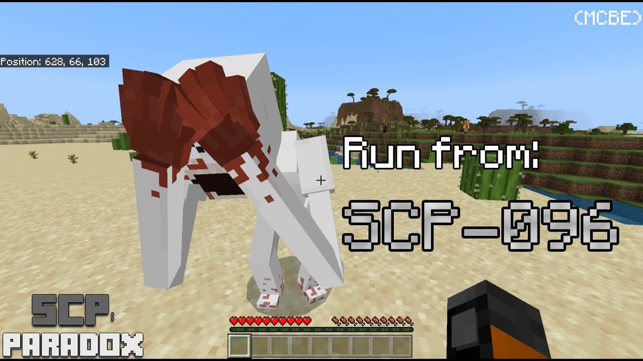 Run from SCP-096 in SCP: ParadoX v3.1 [Minecraft BE]