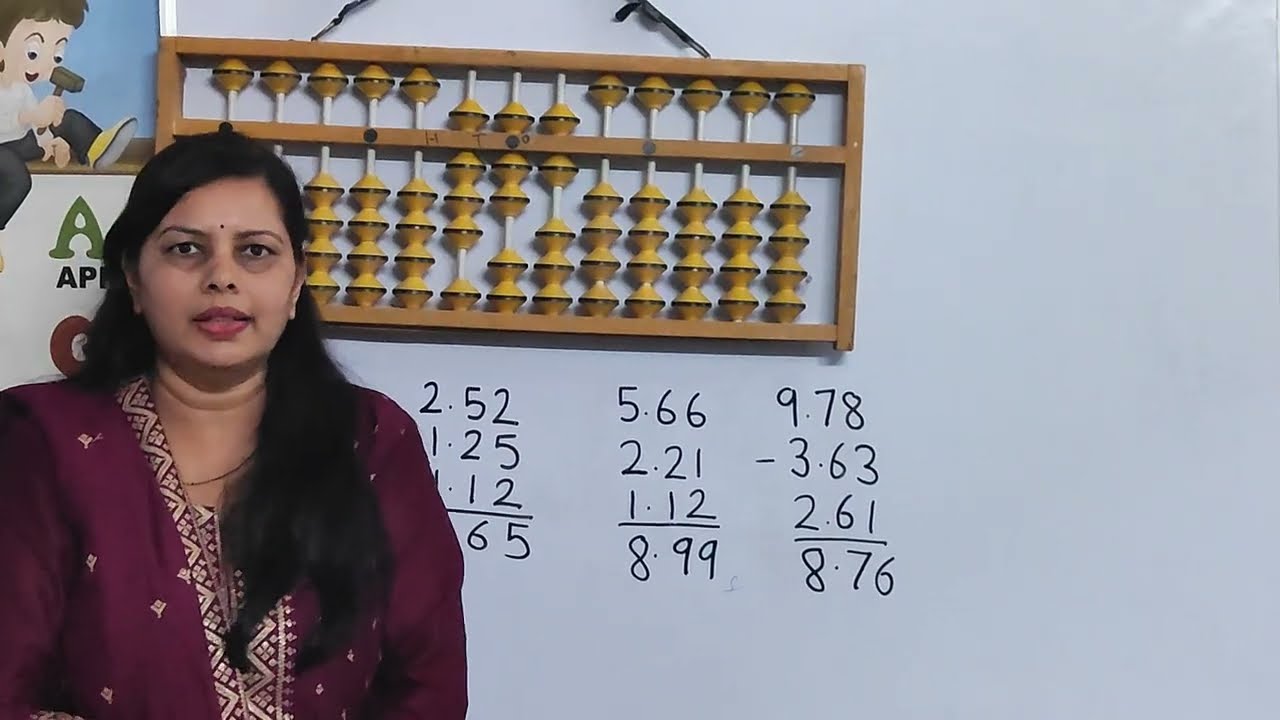 Abacus Decimal Sums | Abacus 5th Level #abacus