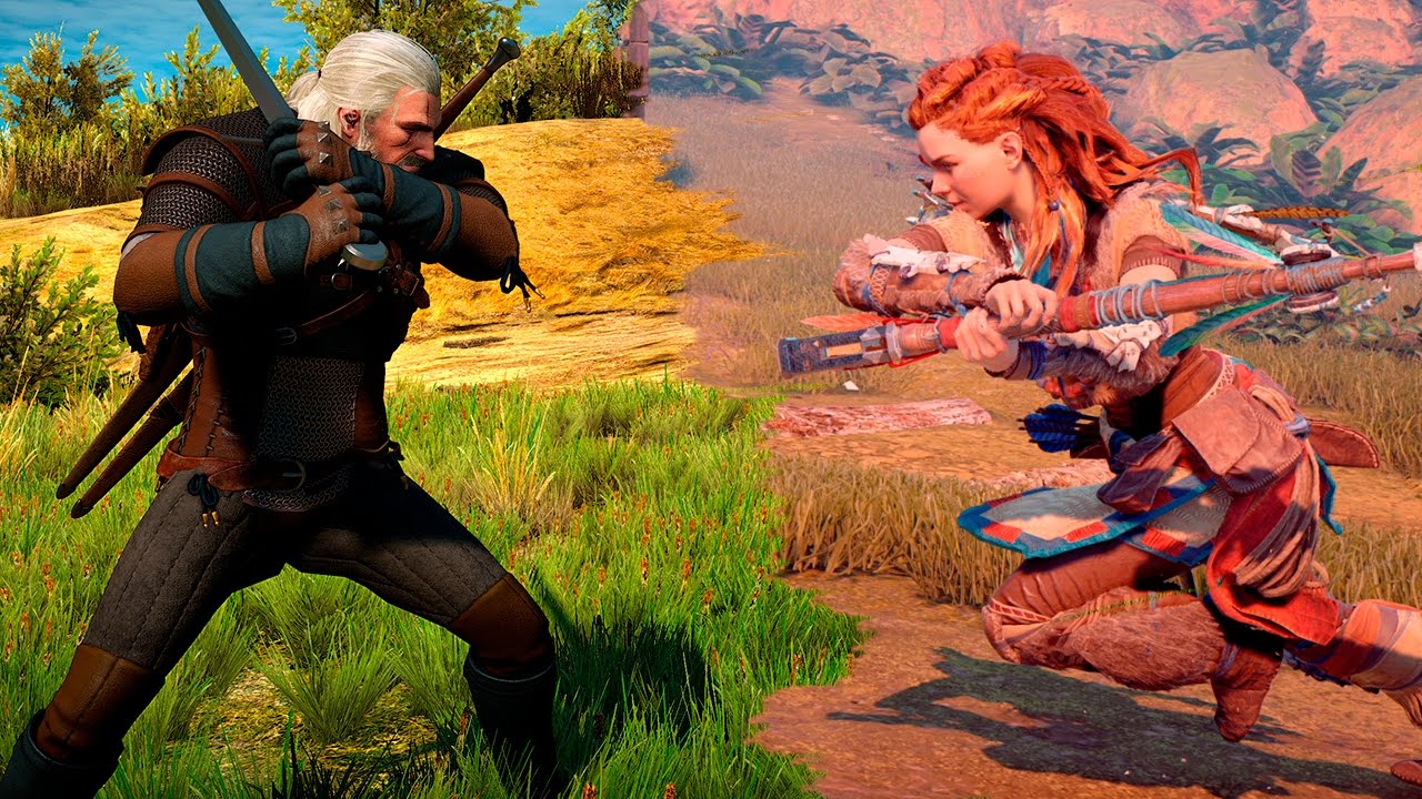 Horizon Zero Dawn VS The Witcher III Ultra | GRAPHICS COMPARISON | Comparativa