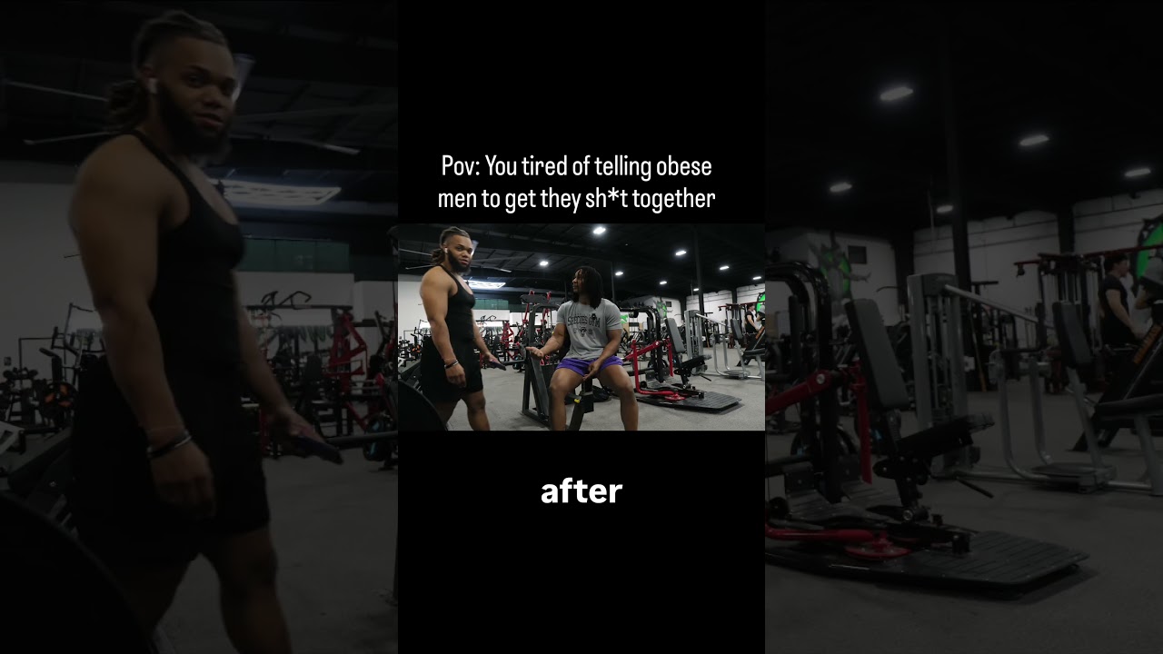 POV: YOU ARE TIRED OF TELLING OBESE MEN TO GET IN SHAPE SO YOU DO THIS INSTEAD