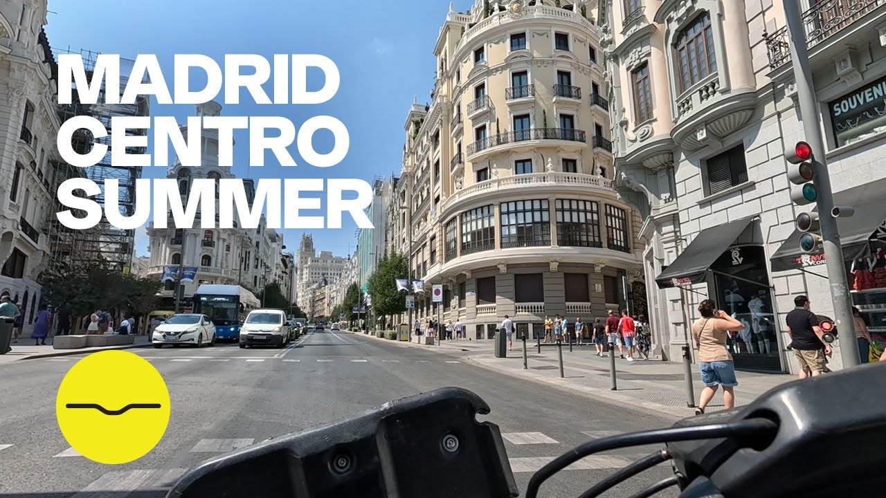 Madrid Summer Bike Ride | Centro Streets POV in 4K
