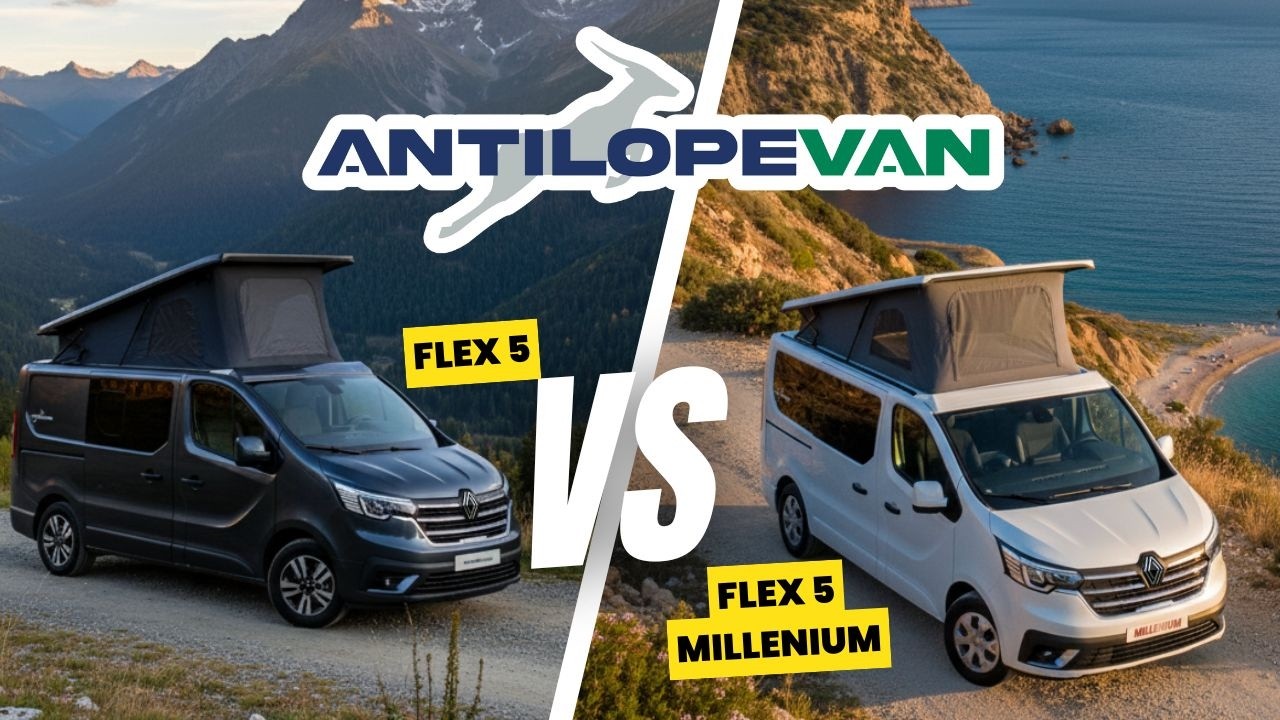 Flex 5 ou Flex 5 Millenium ? Découvrez nos deux modèles 5 places - Antilope VAN