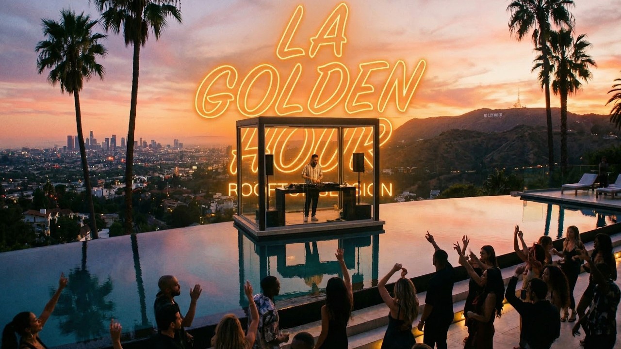 LA GOLDEN HOUR 🌴 Melodic Techno & Deep House Mix [Rooftop Session]