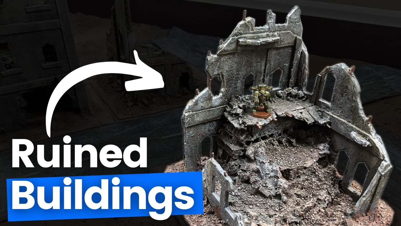 Wargaming Ruined Building | How to build Grimdark Terrain