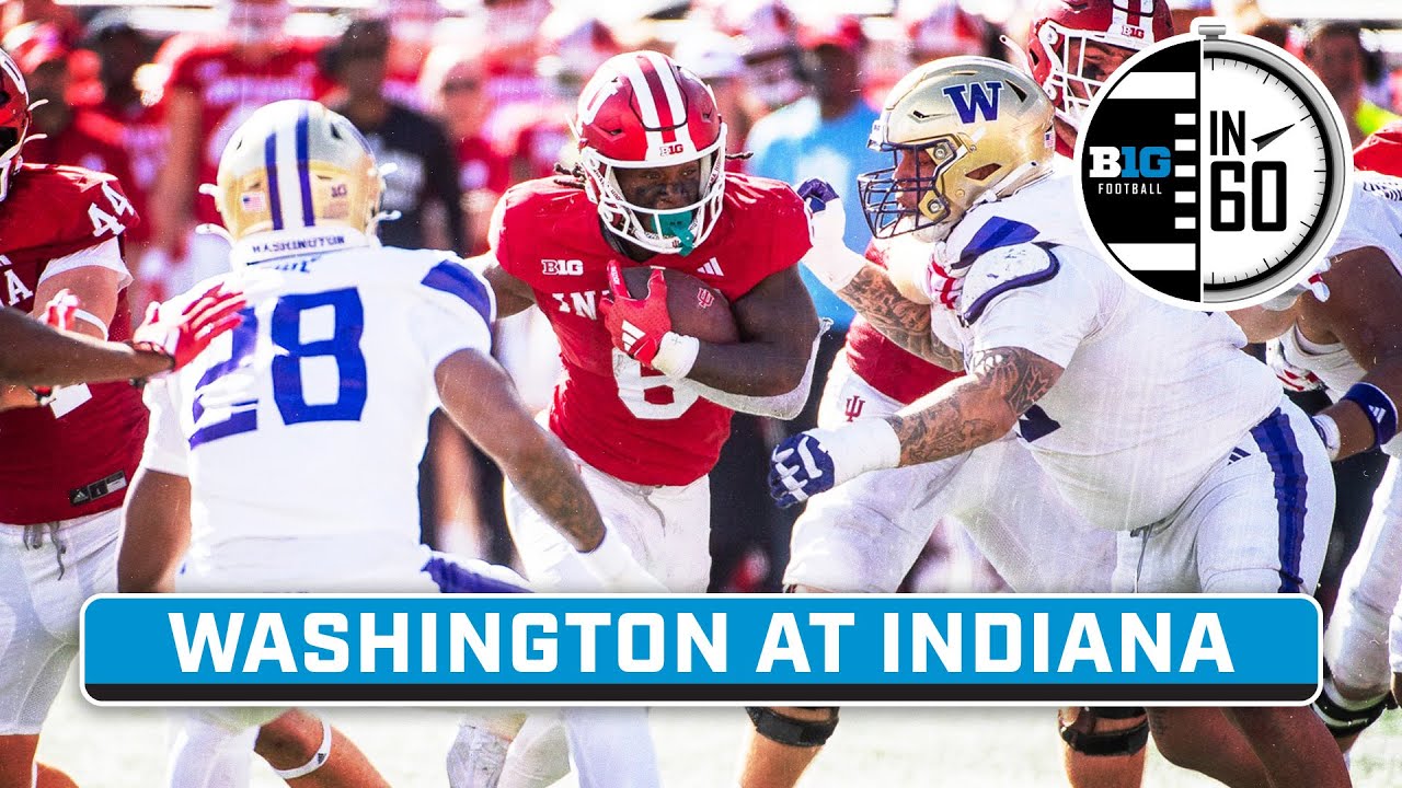 Washington at Indiana | Oct. 27, 2024 | B1G Football in 60