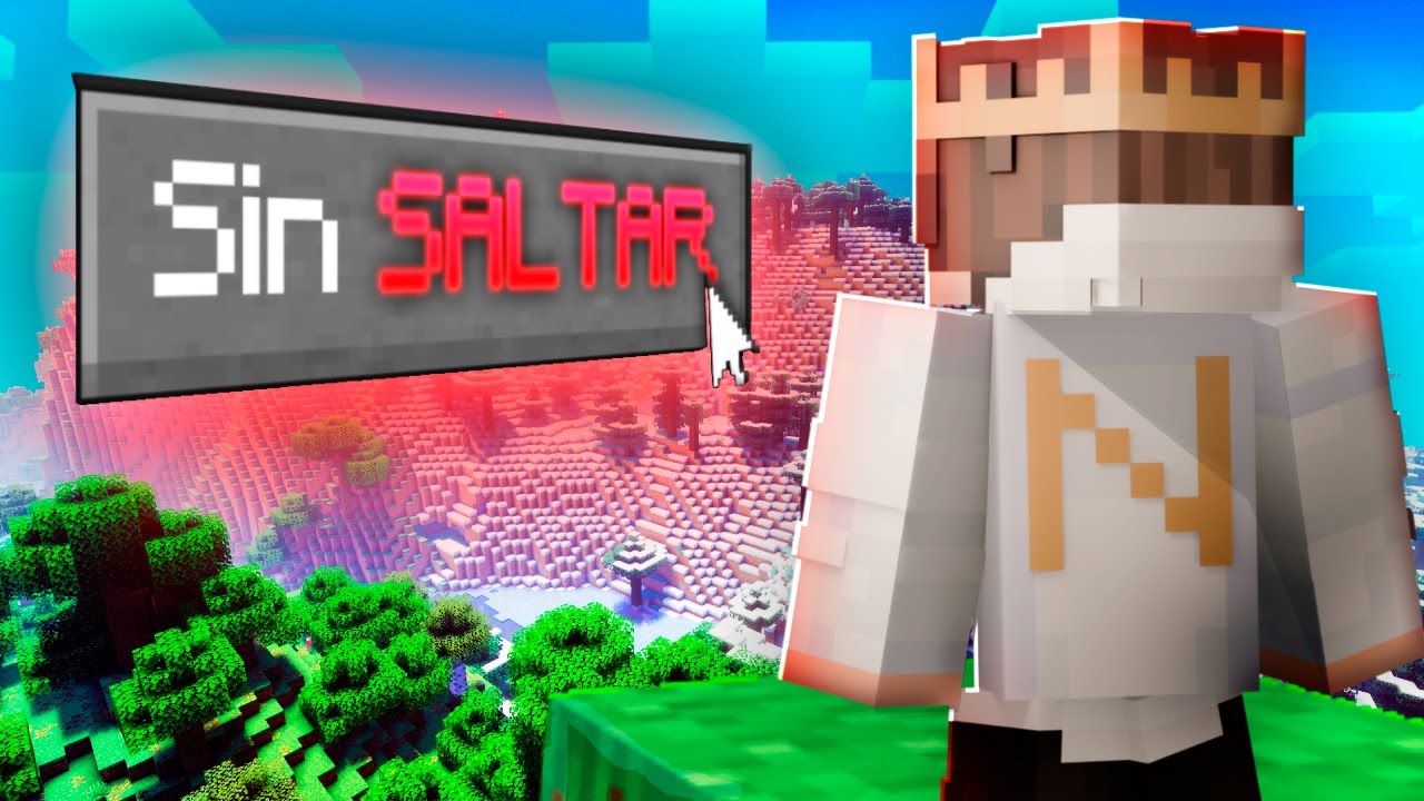 Asi Me Pase Minecraft SIN SALTAR...
