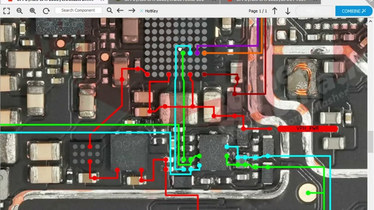 OPPO A3S (CPH 1803) FULL DEAD PHONE REPAIR ONE LINE SHORT WITH DIAGRAM & BITMAP GUIDANCE 