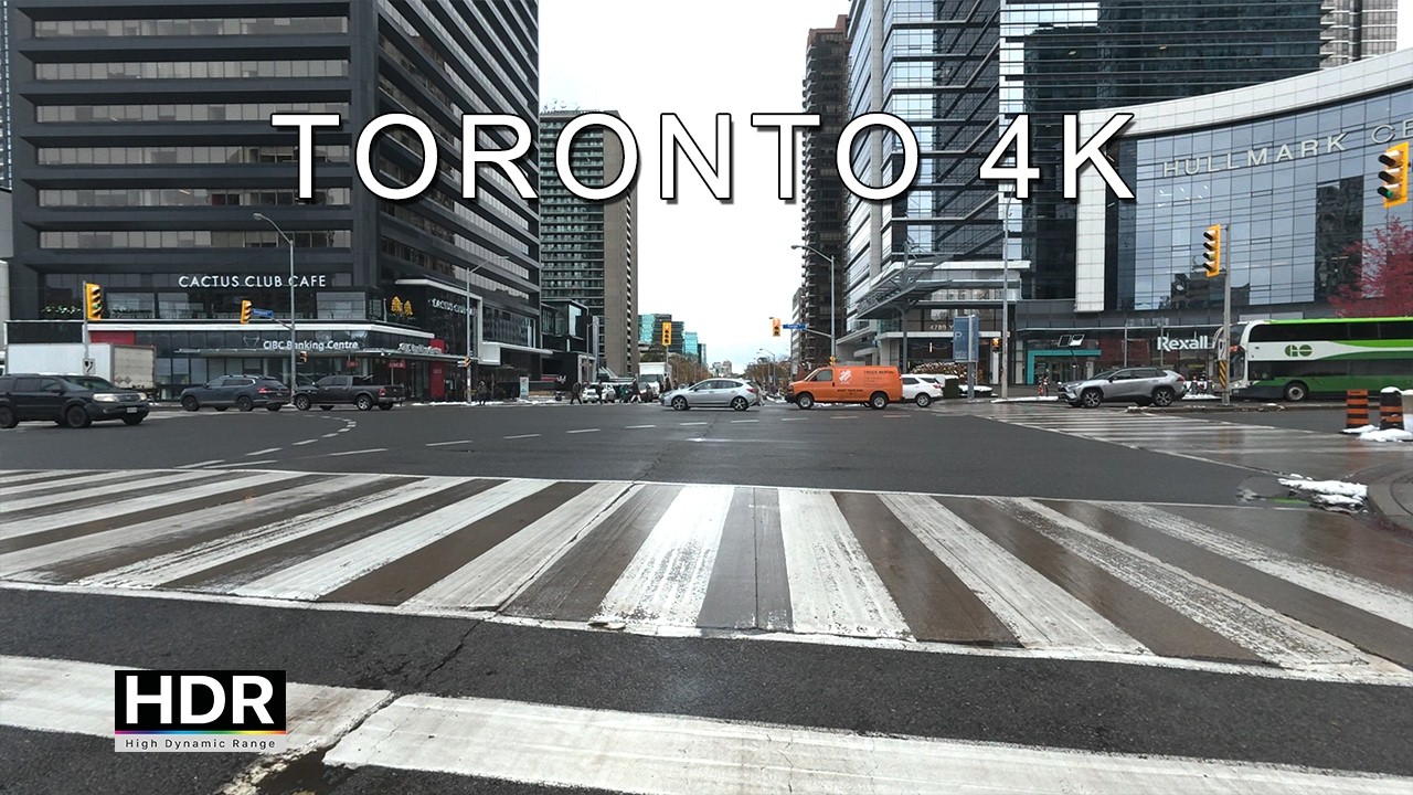 SNOWY TORONTO WINTER Drive North York to Scarborough Via Sheppard Ave and Midland  ASMR DRIVING TOUR
