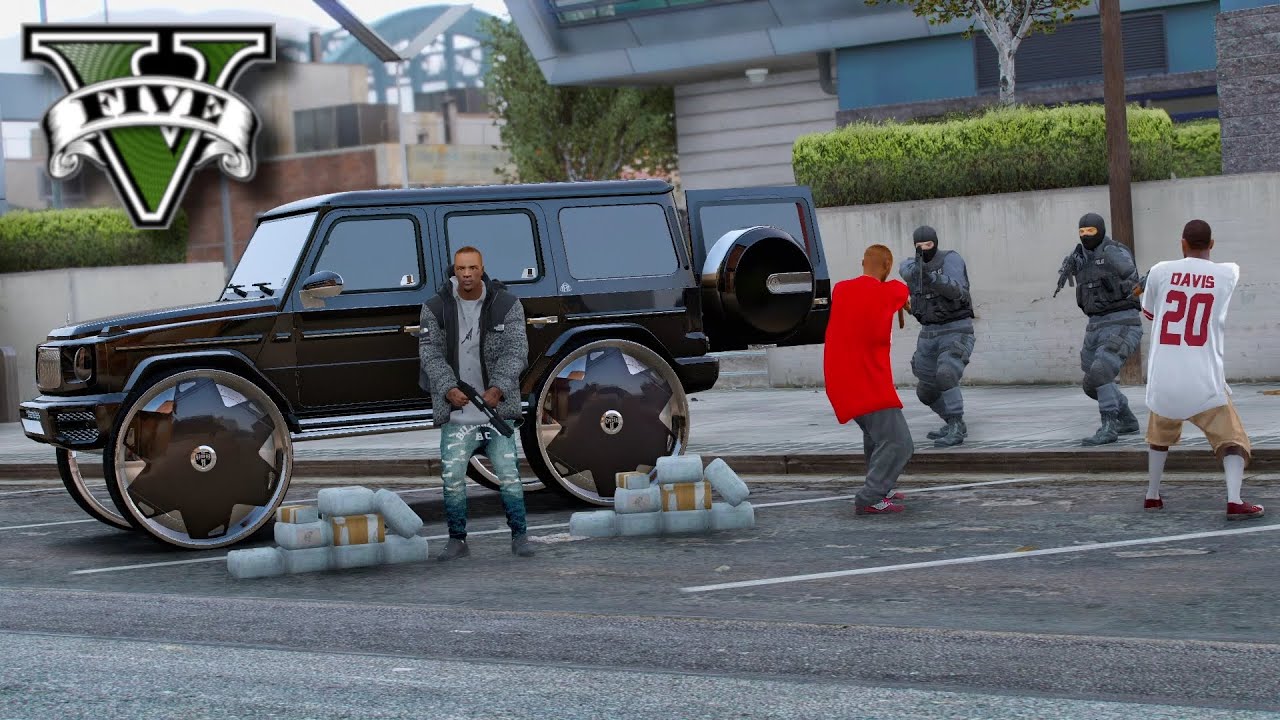 GTA 5 [THE LIFE OF TRAP] POLICE STATION  DRUG HEIST! DAY24