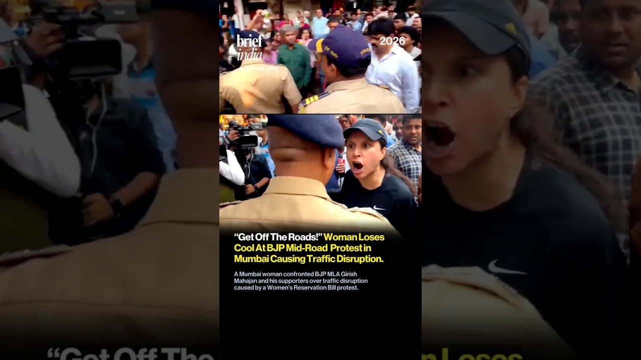 &ldquo;Get Off The Roads!&rdquo; Woman Confronts Girish Mahajan Amid Mumbai Traffic Chaos.