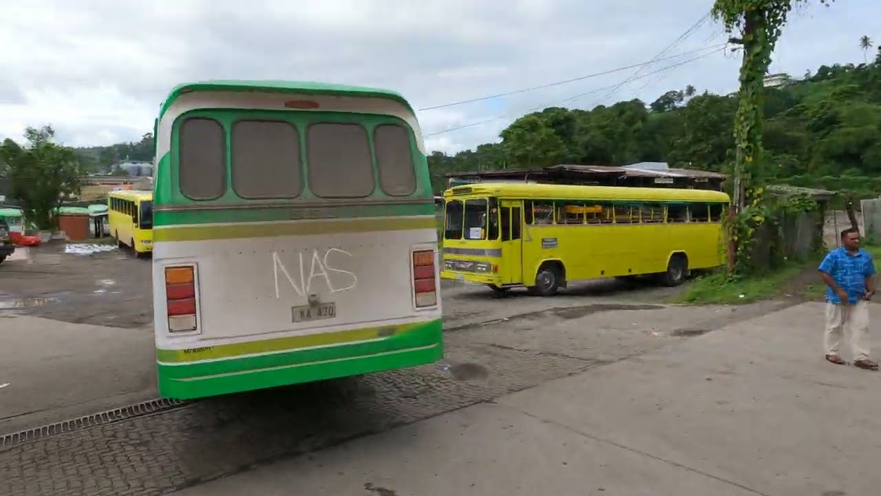 [4K][HD][SD] BUS RIDE Fiji Road Trip 🇫🇯 Driving SUVA CITY on the Island of Viti Levu, Fiji June 2023