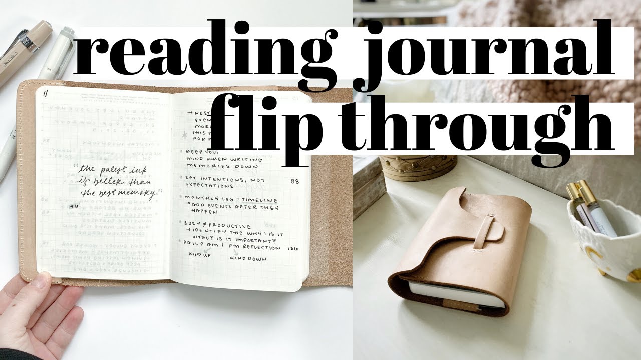 READING JOURNAL FLIP THROUGH | MINIMAL and FUNCTIONAL + a breakdown on HOW I TAKE BOOK NOTES