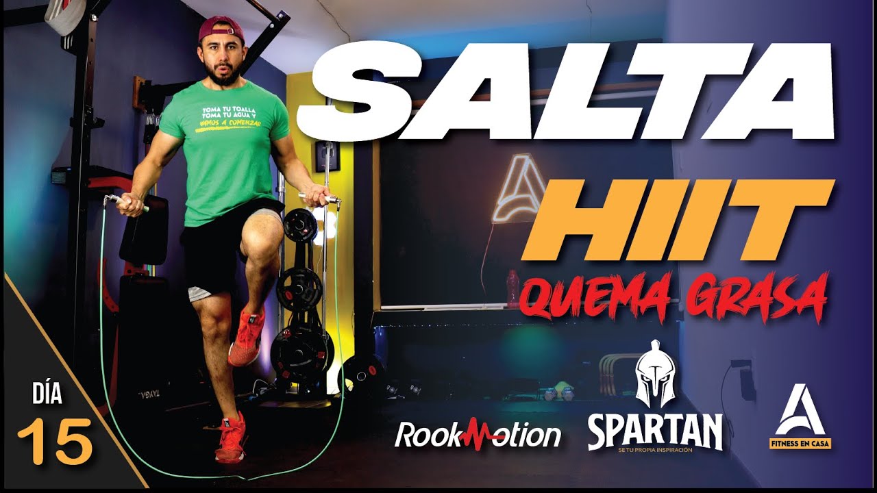 Quema Grasa ¡SALTANDO!🔥 Cardio HIIT Intenso ✅  Spartan día 14
