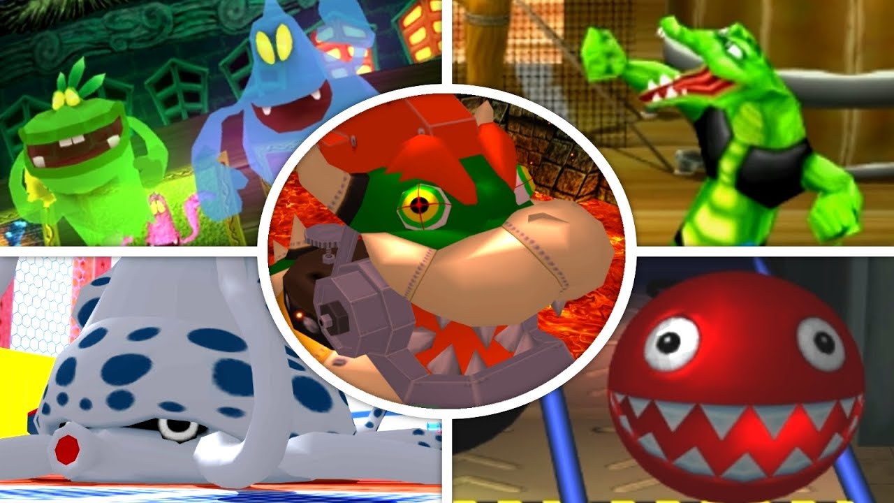 Mario Power Tennis - All Bosses & Special Games