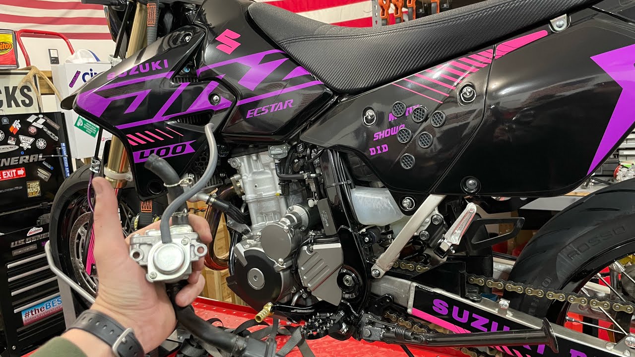 Снятие клапана DRZ400SM PAIR.
