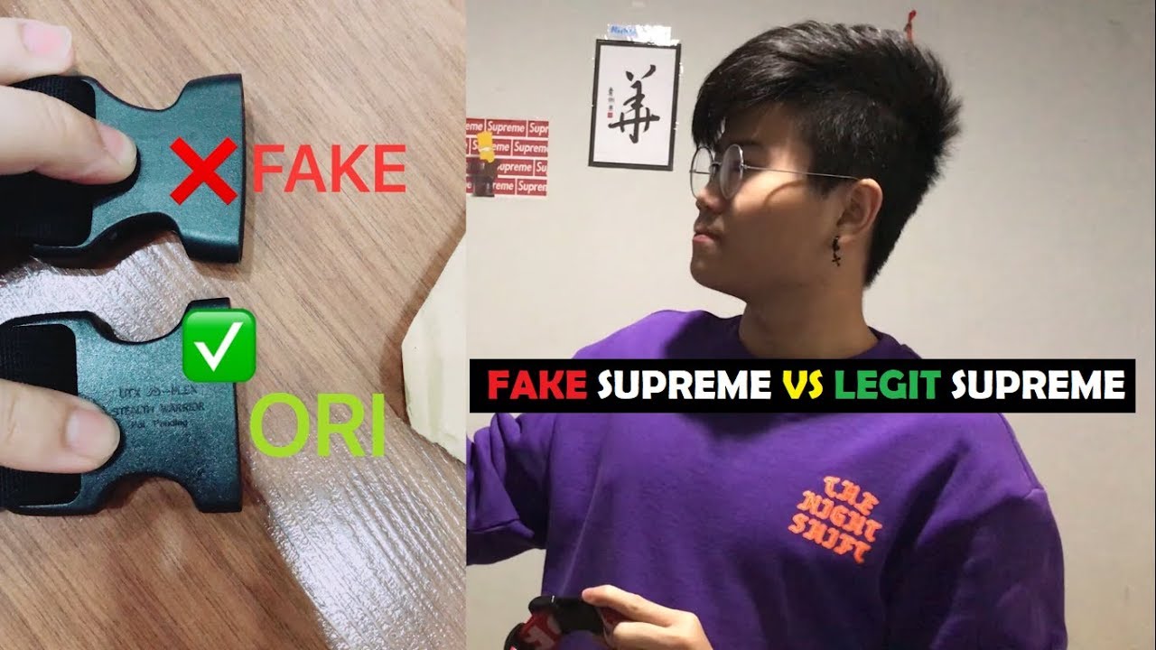 WAISTBAG SUPREME SS 18 REAL VS FAKE + REVIEW(CARA MEMBEDAKAN WAISTBAG SUPREME SS18 BAHASA INDONESIA)